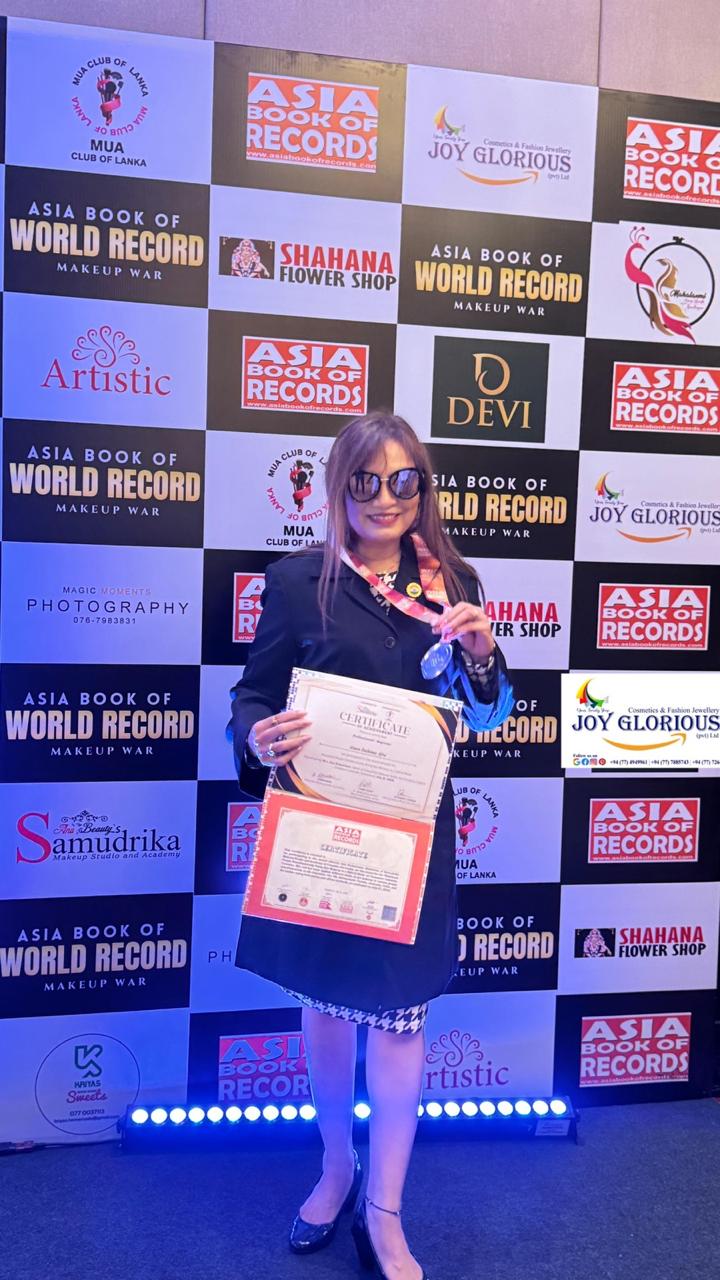 Nisha Nair with World Record Award