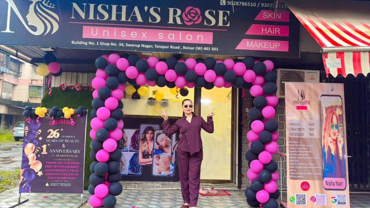 Nisha's Rose Salon Entrance